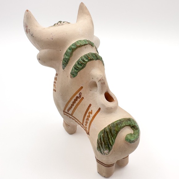 Peruvian Pottery Bull Torito de Pucara Terracotta Sculpture Figurine Vintage - Picture 11 of 13